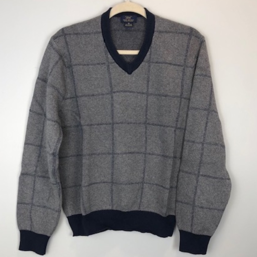 Brooks Brothers Cashmere V-Neck Sweater Sz M